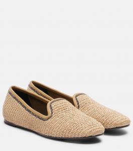 Мокасины из рафии Monili Brunello Cucinelli, Corda