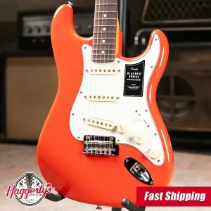 Электрогитара Fender Player II Stratocaster - кораллово-красная