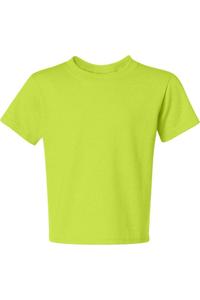 Футболка JERZEES Dri-Power Youth 50/50, цвет safety green