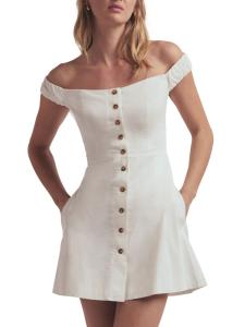 Мини-платье с открытыми плечами Lovesick Favorite Daughter, белый