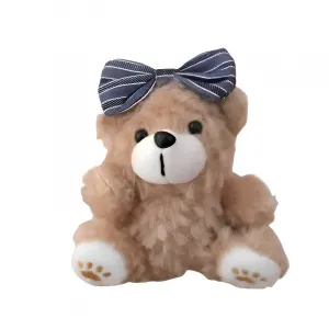 Очаровательный плюшевый мишка с печеньем брелок для сумки украшение коллекционная игрушка кукла плюшевая кукла высота 12см YUEMILE, желтый коричневый Bowknot Style-золотой Keychain