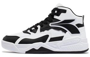 361° Легкие и износостойкие высокие женские кроссовки белого и черного цветов