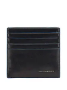 Кожаный картхолдер PIQUADRO, черный