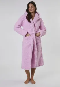 Халат с капюшоном, средней длины, объемный. Loungeable, Pink