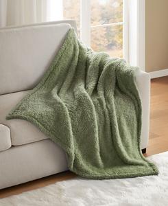 Уютный пушистый плед, 50 x 60 дюймов Premier Comfort, Green