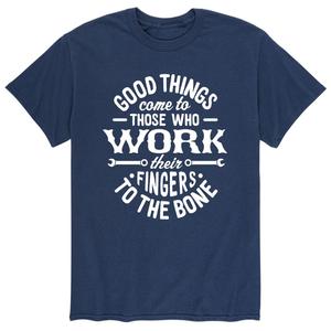 Мужская футболка Good Things Come Work с пальцами Licensed Character