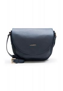 Сумка через плечо Bologna Leather 27 см LAZAROTTI, темно-синий