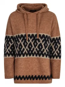 Жаккардовое худи Ivan 'S Max Mara, коричневый