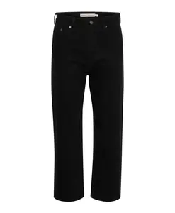 Современные укороченные прямые черные джинсы Inwear, черный