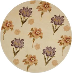 SAFAVIEH Mandarin Collection ковер 183 x 183 см круглый Ivory MD405A ручной работы цветочный премиум шерсть