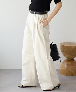 Модные Широкие чиносы Tuck Rive Droite, цвет Off White