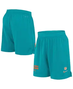 Мужские шорты Aqua Miami Dolphins 2024 Sideline Performance Mesh Nike