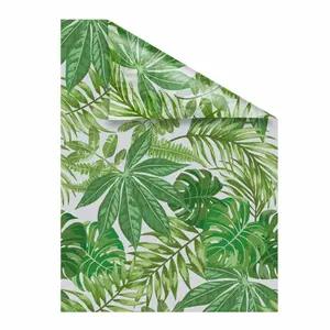 LICHTBLICK ORIGINAL оконная пленка "Листья", 1 шт., непрозрачная, структурированные клейкие точки 100х130 см, зеленый