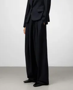 Женские широкие брюки в стиле кроя с перекрестной передней частью Adolfo Dominguez, черный