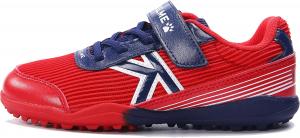 Футбольные бутсы KELME без шнурков для детей и подростков - футзал или футбольная обувь для игры на траве для мальчиков и девочек - футбольные бутсы на липучке для игры в помещении или на улице, красный/синий