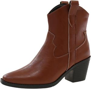 Женские ботильоны на щиколотку, комфортные, с плюшевой подкладкой, прочные, ковбойские, на платформе, для прогулок, на шнуровке Generic, Yellow