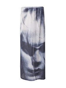 Юбка макси WEEKDAY Skirt Sting, светло-серый