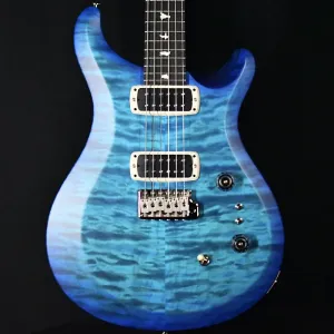PRS S2 Custom 24-08 с верхом из стеганого дерева, Satin Nitro, Lake Blue №159