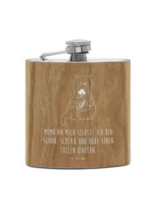 Mr. & Mrs. Panda Букет из фляги в виде выдры с надписью коричневого цвета