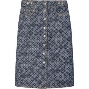 Длинная джинсовая юбка FW25 для женщин Tory Burch, washed