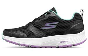 Кроссовки Go Run Consistent для бега женские с низким верхом, черные/зеленые Skechers