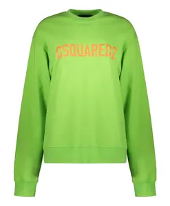Хлопковая толстовка с логотипом. Dsquared2, зеленый