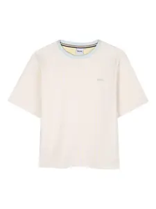 Футболка в полоску BOSS Kidswear, нейтральный