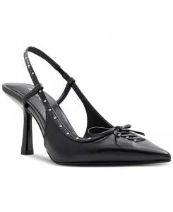 Женские туфли-лодочки Stevvie с ремешком на пятке и острым носком с бантом ALDO, черный