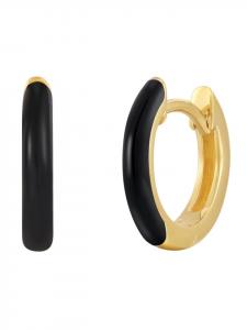 Glanzstücke München Серьги-кольца из стерлингового серебра с покрытием из желтого золота