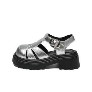 ZHR Серебряные римские сандалии для женщин, цвет Silver