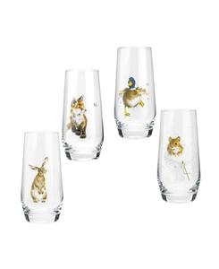 Набор из 4 бокалов для коктейлей Royal Worcester Highball Wrendale Designs, No Color