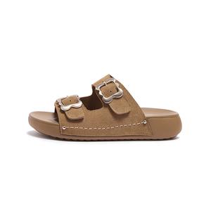 Женские сандалии-слайдеры из полиуретана, устойчивые к истиранию и скольжению CAMEL, Khaki