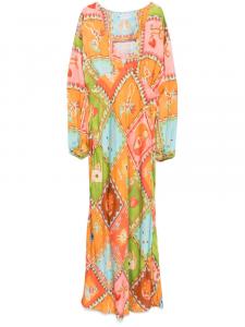НИКОГДА НЕ ОДЕТ ПОЛНОСТЬЮ Платье макси Эмма NEVER FULLY DRESSED, оранжевый