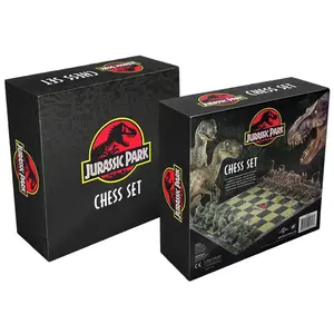 Детская настольная игра Noble Collection Jurassic Park Chess, золотой