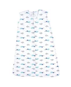 Спальный мешок из хлопка без рукавов для девочек, мешок, одеяло, джерси, джерси Luvable Friends, серебряный