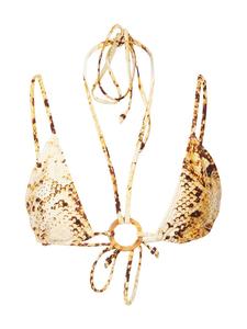 Треугольный топ бикини River Island, желтый