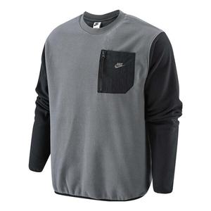 Толстовка Nike pocket zipper splicing warm cotton-padded Hoodie 'Black', черный