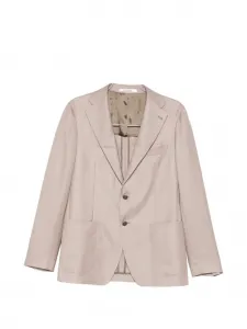 Однобортный пиджак с карманом Tagliatore, бежевый