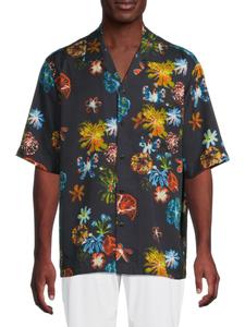 Рубашка из лиоцелла с цветочным принтом для кемпинга Scotch & Soda, цвет Navy Multi