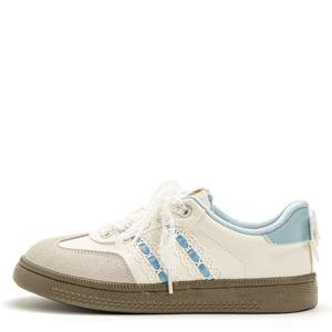 Низкие женские кроссовки STAE, White Blue