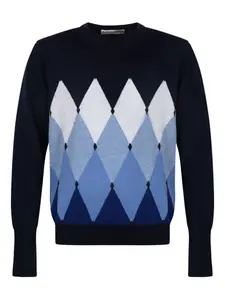 Свитер с узором Ballantyne, синий