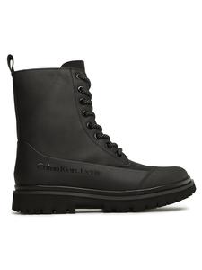 Ботинки на плоской подошве Chunky Combat Laceup Boot Rub Calvin Klein, черный
