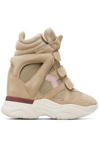 Isabel Marant Бежевые и розовые кроссовки Balskee