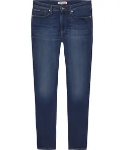 Узкие джинсы из темного денима Tommy Jeans, синий
