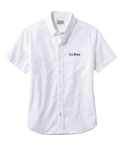 Эластичная рубашка Оксфорд, короткий рукав, японский крой.