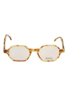 Очки с геометрической оправой восьмиугольной формы Kador, коричневый