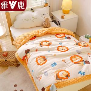 Yalu Детское одеяло 150х200 см, вес 1750 г, плюш, класс А, мягкое, гипоаллергенное, Magic Lion