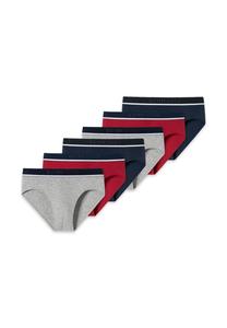 Трусы/трусы Rio в упаковке 6 шт., натуральный хлопок 95/5 SCHIESSER, цвет Grau Rot Blau