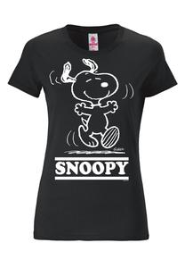 Футболка Logoshirt Snoopy Happy, черный