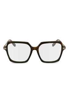 Karl Lagerfeld square-frame очки, коричневый